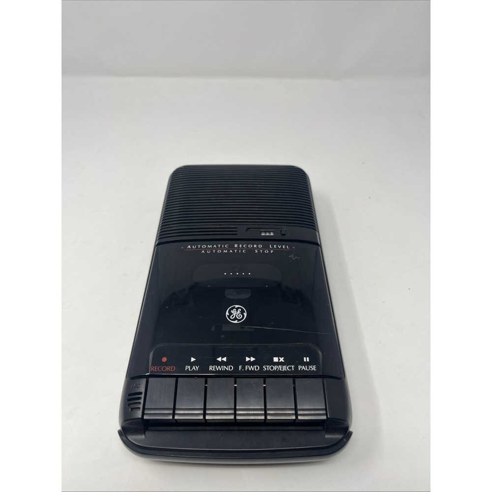 Vintage GE 3-5025A Portable Cassette Recorder/Player - Tested Working